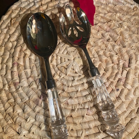 Shannon Crystal and Silver Serving Utensils 2 pc - Picture 8 of 10